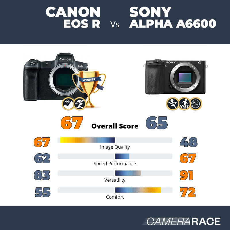Le Canon EOS R est-il mieux que le Sony Alpha a6600 ?