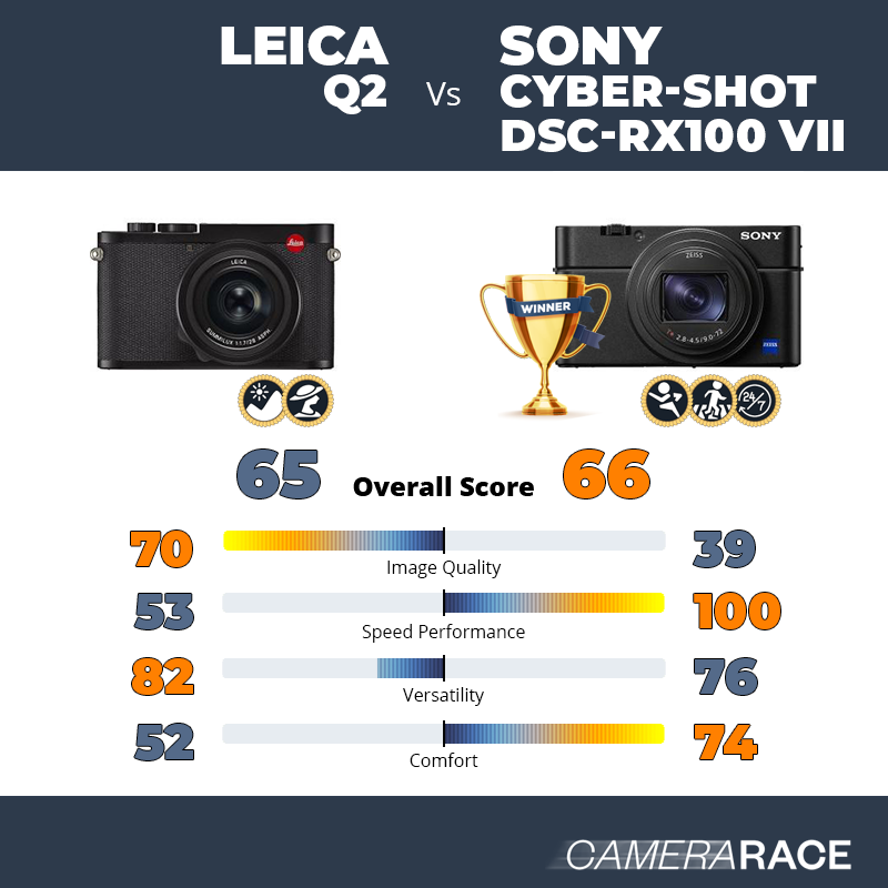 Le Leica Q2 est-il mieux que le Sony Cyber-shot DSC-RX100 VII ?