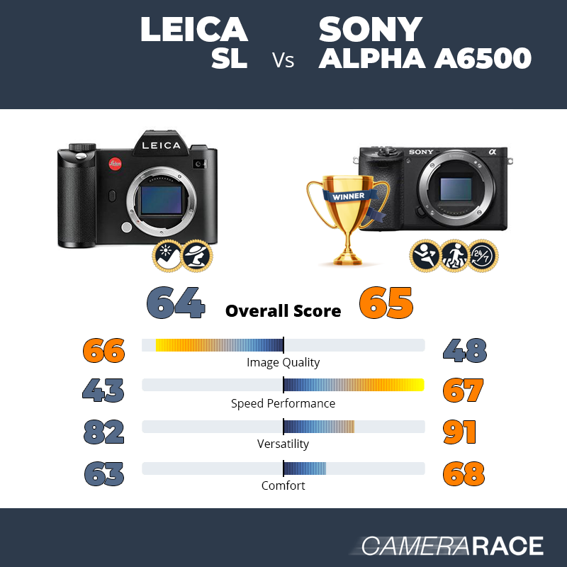 Le Leica SL est-il mieux que le Sony Alpha a6500 ?