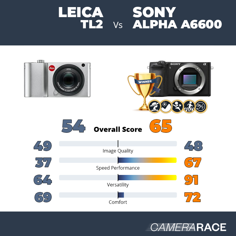 Le Leica TL2 est-il mieux que le Sony Alpha a6600 ?
