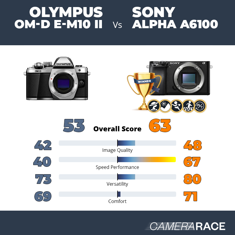 Olympus OM-D E-M10 II vs Sony Alpha a6100, which is better?