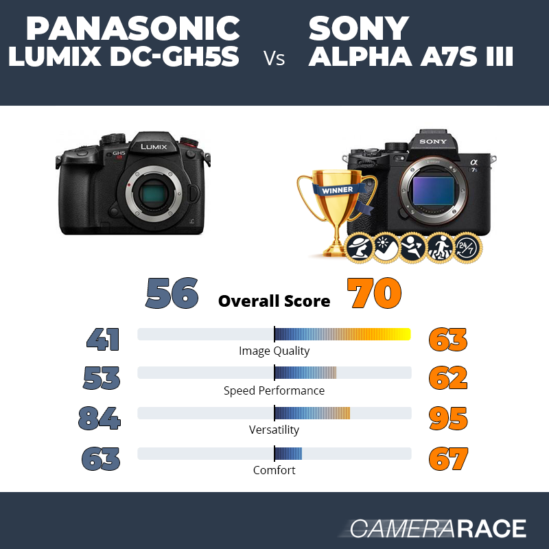Le Panasonic Lumix DC-GH5S est-il mieux que le Sony Alpha A7S III ?