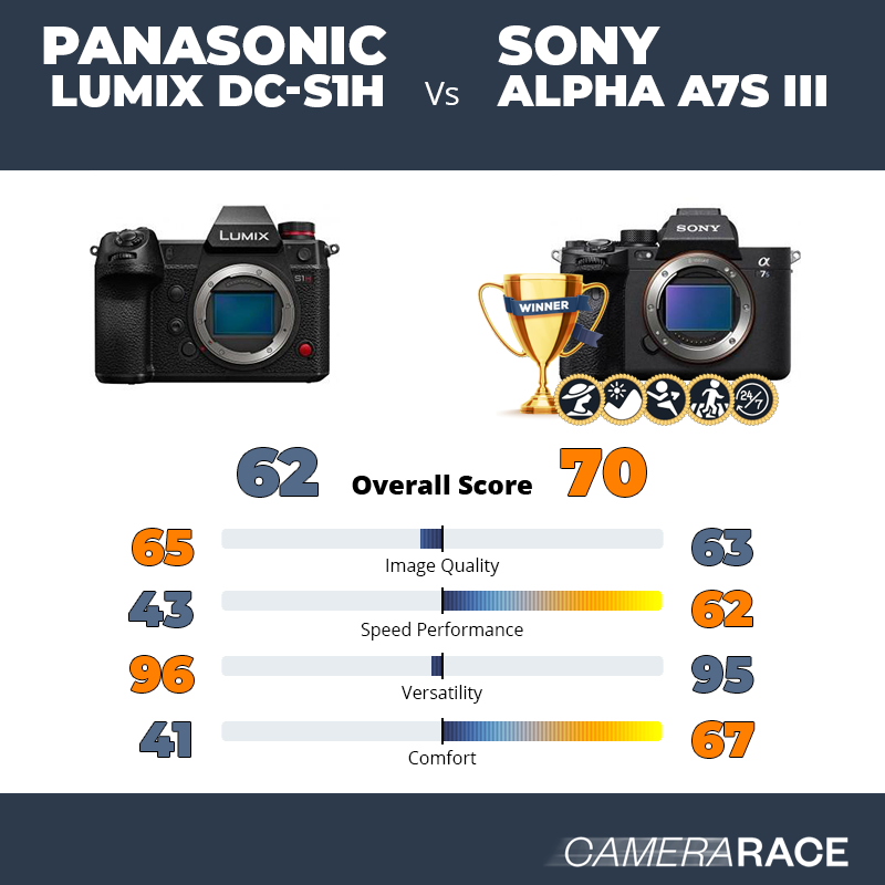Le Panasonic Lumix DC-S1H est-il mieux que le Sony Alpha A7S III ?
