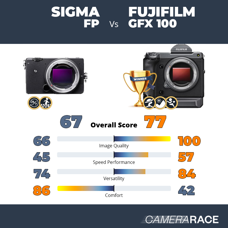 Sigma fp vs Fujifilm GFX 100, which is better?