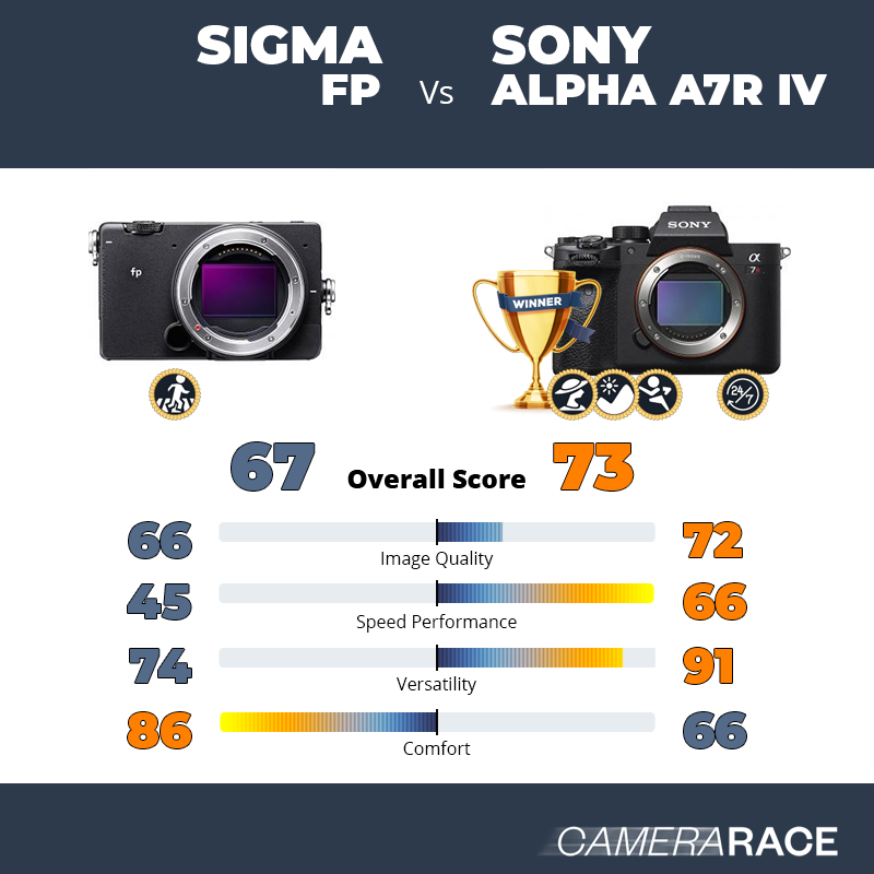 Sigma fp vs Sony Alpha A7R IV, which is better?