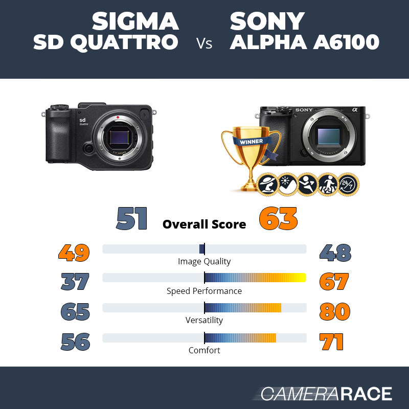Meglio Sigma sd Quattro o Sony Alpha a6100?