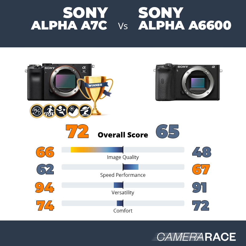 Le Sony Alpha A7c est-il mieux que le Sony Alpha a6600 ?